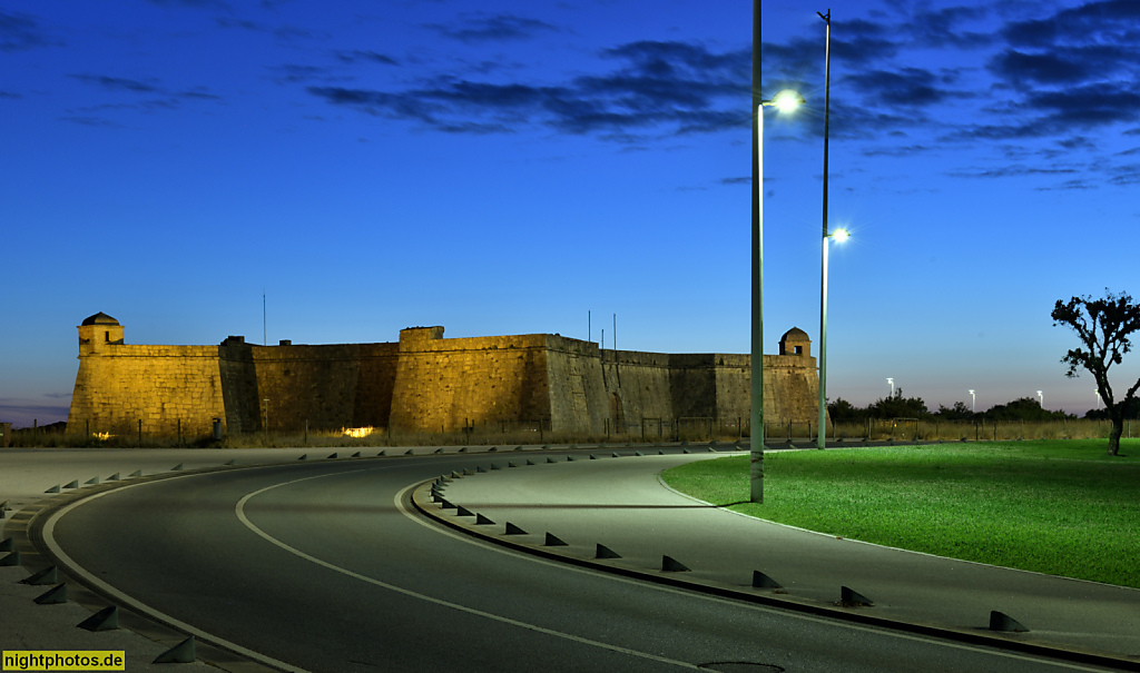 Vila do Conde. Fort São João Baptista. Erbaut 1570-1641 für Duke of Guimarães Dom Duarte von Filipe Terzi. Avenida do Brasil