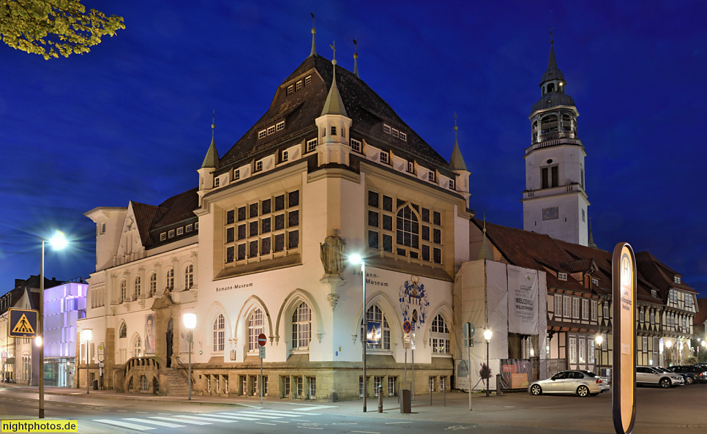Celle. Altstadt. Bomann-Museum. Erbaut 1903-1907 Alfred Sasse als Vaterländisches Museum. 1928 umbenannt in Bomann-Museum. Schlossplatz 7
