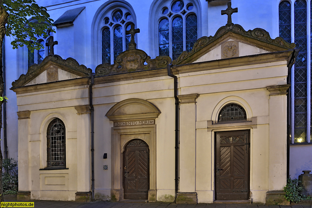 Celle. Altstadt. Stadtkirche St. Marien. Erbaut 1292-1308. Umbau Barock 1676-1698. Renovierung 1967-1968. Nordeingang. An der Stadtkirche 7